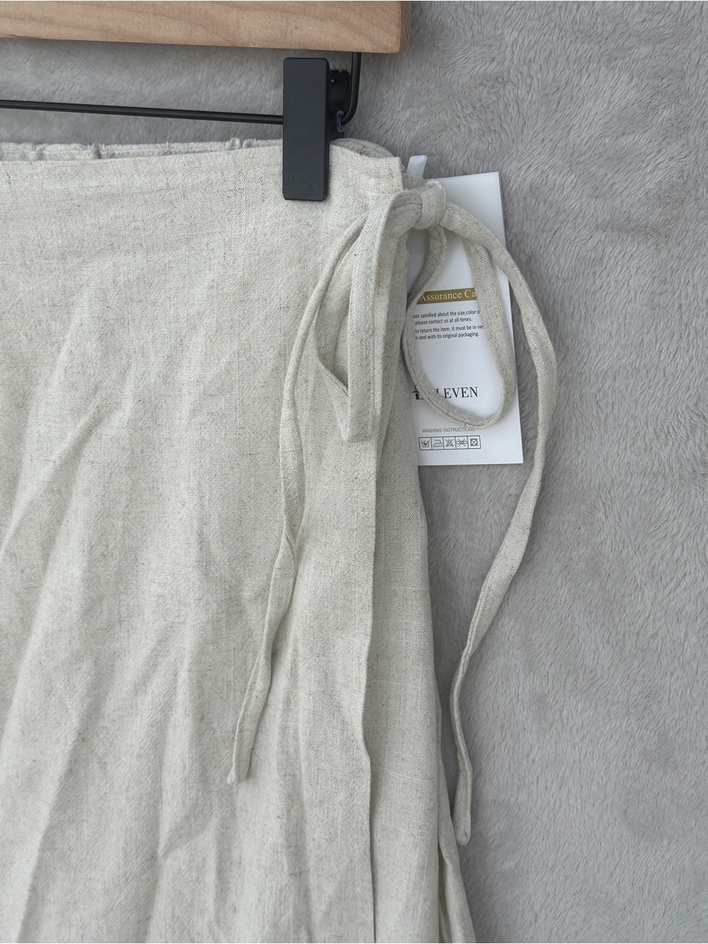 NWT Wrap Skirt, linen blend - Picture 2 of 6